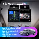 Штатная магнитола Teyes CC3 2k 4+64 Gb Chery A5 A21 2006-2010, Cowin 3 A21 2010-2011, Vortex Estina 2