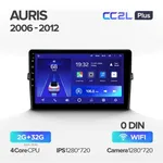 Штатна магнітола Teyes CC2 PLUS 3+32 Gb Toyota Auris 1 E150 (0 Din) 2006-2012 10" 5
