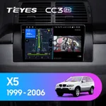 Штатная магнитола Teyes CC3 2k 3+32 Gb BMW X5 E39 E53 1999-2006 9"