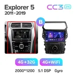 Штатна магнітола Teyes CC3 2k 3+32 Gb Ford Explorer 5 2011-2019 (B) 10" 8