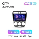 Штатна магнітола Teyes CC3 2k 3+32 Gb Honda City 2008-2013 10" 2