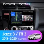 Штатна магнітола Teyes CC3 2k 3+32 Gb Honda Jazz 3, Fit 3 GP GK 2013-2020 (A) 10"