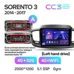 Штатна магнітола Teyes CC3 2k 3+32 Gb Kia Sorento 3 2014-2017 (A) 10" 2
