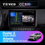 Штатна магнітола Teyes CC3 2k 3+32 Gb Renault Duster HM 2 2020-2023, Arkana 1 2019-2023 10"