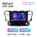 Штатна магнітола Teyes CC3 2k 3+32 Gb Toyota Alphard H30 2015-2020 10" 2