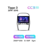 Штатна магнітола Teyes CC3 2k 4+32 Gb Chery Tiggo 3 2014-2015 10" 6