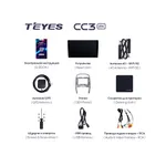 Штатна магнітола Teyes CC3 2k 4+32 Gb Chery Tiggo 3 2014-2015 10" 7