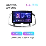 Штатна магнітола Teyes CC3 2k 4+32 Gb Chevrolet Captiva 1 2011-2016 10" 6