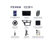 Штатная магнитола Teyes CC3 2k 4+32 Gb Honda Civic 9 FK FB 2012-2017 2