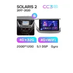 Штатна магнітола Teyes CC3 2k 4+32 Gb Hyundai Solaris 2 2017-2020 (B) 7