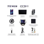 Штатна магнітола Teyes CC3 2k 4+32 Gb Jeep Cherokee 5 KL 2014-2018 10" 4
