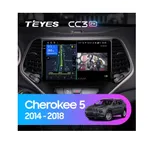 Штатна магнітола Teyes CC3 2k 4+32 Gb Jeep Cherokee 5 KL 2014-2018 10"