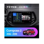 Штатная магнитола Teyes CC3 2k 4+32 Gb Jeep Compass 2 MP 2016-2018