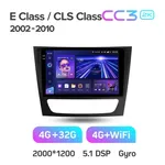 Штатная магнитола Teyes CC3 2k 4+32 Gb Mercedes-Benz E-Class S211 W211, CLS-Class C219 2002-2010 3