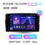 Штатна магнітола Teyes CC3 2k 4+32 Gb Mercedes-Benz ML GL ML350 GL320 X164 2005-2009 3