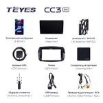 Штатна магнітола Teyes CC3 2k 4+32 Gb Mercedes-Benz Smart Fortwo 3 C453 A453 W453 2014-2020 2