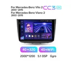 Штатна магнітола Teyes CC3 2k 4+32 Gb Mercedes-Benz Vito (W639), Viano (W639) 2003-2015 10" 6