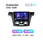 Штатна магнітола Teyes CC3 2k 4+32 Gb Mitsubishi Outlander 1 2002-2008 (A) 6