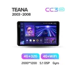 Штатна магнітола Teyes CC3 2k 4+32 Gb Nissan Teana J31 2003-2008 6
