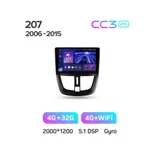 Штатна магнітола Teyes CC3 2k 4+32 Gb Peugeot 207 2006-2015 6
