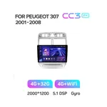 Штатна магнітола Teyes CC3 2k 4+32 Gb Peugeot 307 1 2001-2008 6