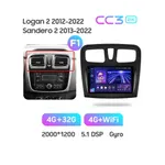Штатна магнітола Teyes CC3 2k 4+32 Gb Renault Logan 2 2012-2022, Sandero 2 2013-2022 (F1) (A) 6