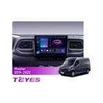 Штатна магнітола Teyes CC3 2k 4+32 Gb Renault Master 2019-2022 10"