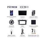 Штатна магнітола Teyes CC3 2k 4+32 Gb Toyota Avensis 3 2008-2015 2
