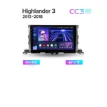 Штатна магнітола Teyes CC3 2k 4+32 Gb Toyota Highlander 3 XU50 2013-2018 (B) 10" 3