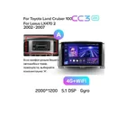 Штатная магнитола Teyes CC3 2k 4+32 Gb Toyota Land Cruiser LC 100-A 2002-2007 (A) 2