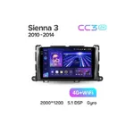 Штатна магнітола Teyes CC3 2k 4+32 Gb Toyota Sienna 3 XL30 2010-2014 (B) 2