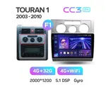 Штатна магнітола Teyes CC3 2k 4+32 Gb Volkswagen Touran 1 2003-2010 (A) 10" 6