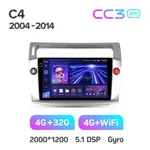 Штатна магнітола Teyes CC3 2k 4+64 Gb Citroen C4 LA LC C-Triomphe C-Quatre 2004-2014 2