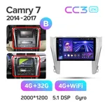 Штатна магнітола Teyes CC3 2k 4+64 Gb для Toyota Camry 7 XV 50 55 2014-2017 (B) 10" 2