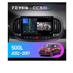 Штатна магнітола Teyes CC3 2k 4+64 Gb Fiat 500L (1 Din) 2012-2017 10"