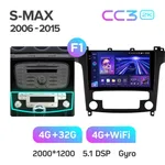 Штатная магнитола Teyes CC3 2k 4+64 Gb Ford S-MAX 1 2006-2015 (F1) 6