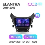 Штатна магнітола Teyes CC3 2k 4+64 Gb Hyundai Elantra 5 JK GD MD UD 2010-2016 8