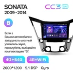 Штатная магнитола Teyes CC3 2k 4+64 Gb Hyundai Sonata 6 YF 2009-2014 (B) 6