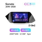 Штатна магнітола Teyes CC3 2k 4+64 Gb Hyundai Sonata DN8 (1 Din) 2019-2020 10" 2