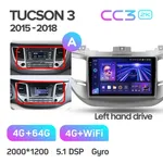 Штатна магнітола Teyes CC3 2k 4+64 Gb Hyundai Tucson 3 2015-2018 (A) 6