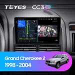Штатна магнітола Teyes CC3 2k 4+64 Gb Jeep Grand Cherokee 2 WJ (1 Din) 1998-2004
