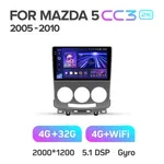 Штатна магнітола Teyes CC3 2k 4+64 Gb Mazda 5 2 CR 2005-2010 3