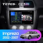 Штатна магнітола Teyes CC3 2k 4+64 Gb Subaru Impreza GD GG 2002-2007