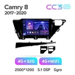 Штатна магнітола Teyes CC3 2k 4+64 Gb Toyota Camry 8 XV 70 2017-2020 (B) 10" 2