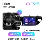 Штатна магнітола Teyes CC3 2k 4+64 Gb Toyota Hilux Pick Up AN120 2015-2020 10" 2