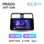 Штатна магнітола Teyes CC3 2k 4+64 Gb Toyota Land Cruiser Prado 150 2018-2020 10" 2