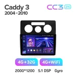 Штатна магнітола Teyes CC3 2k 4+64 Gb Volkswagen Caddy 2K 3 2004-2010 10" 2