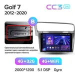 Штатна магнітола Teyes CC3 2k 4+64 Gb Volkswagen Golf 7 MK7 2014-2018 (B) 10" 2