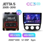 Штатна магнітола Teyes CC3 2k 4+64 Gb Volkswagen Jetta 5, Golf 5 2005-2010 (B) 10" 2