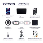 Штатная магнитола Teyes CC3 2k 4+64 Gb Volkswagen Tiguan 1 NF 2006-2017 (B) silver 2